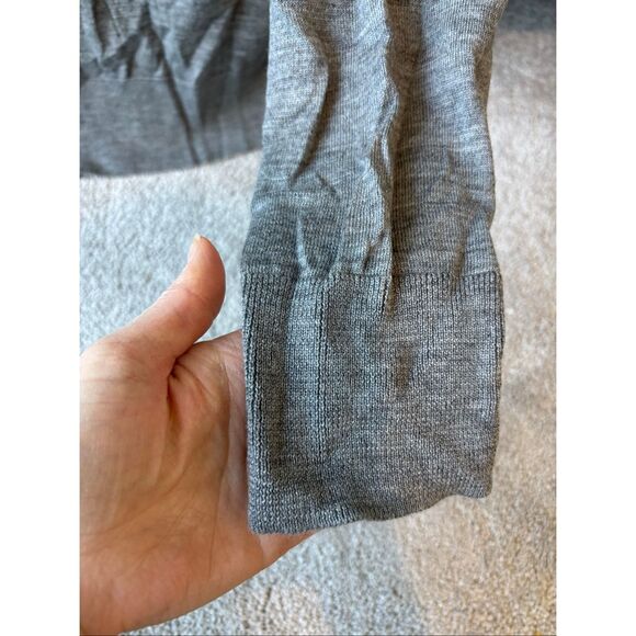 NWOT ALLSAINTS MERINO LONG SLEEVE RAMSKULL POLO SHIRT, XS $170 G38 - Picture 4 of 9